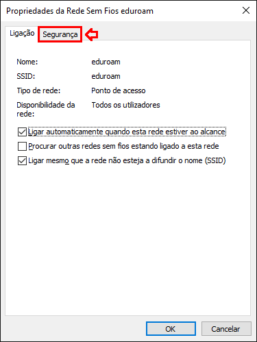 Como Configurar a rede sem fios (eduroam - WiFi) no Windows 10.